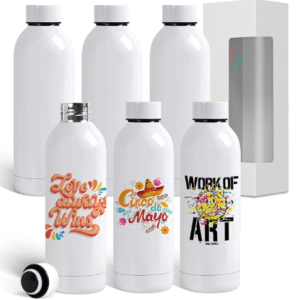 White Water Bottle – Double Wall Stainless Steel