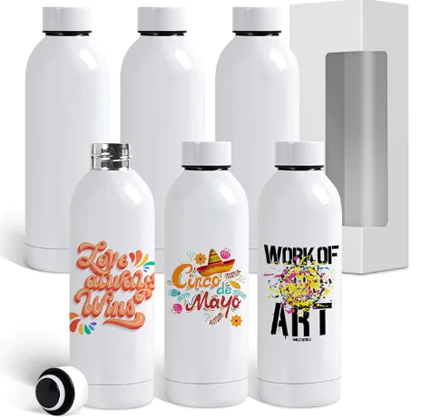 White Water Bottle – Double Wall Stainless Steel