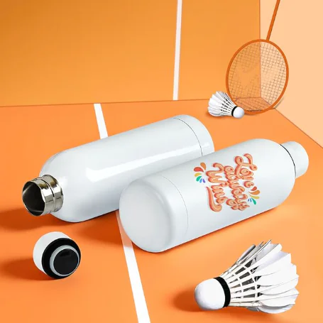White Water Bottle – Double Wall Stainless Steel - Imagem 4